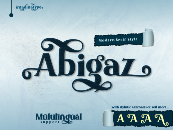 Abigaz: A Chic Serif Typeface for Handmade Branding