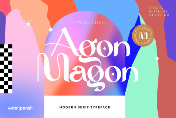 Agon Magon: A Fresh Serif Font for Editorial Design