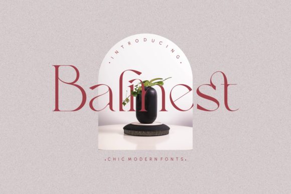 Balinest: A Delicate Serif Typeface for Elegant Web Design