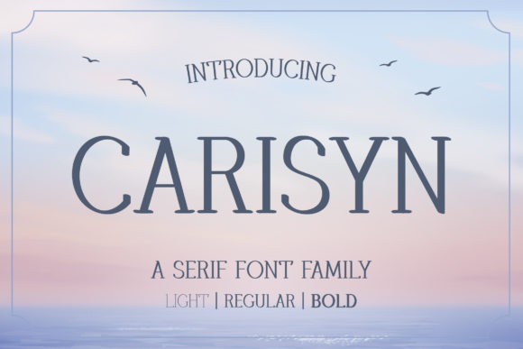 Carisyn Font Review: A Simple Serif for Creative Branding