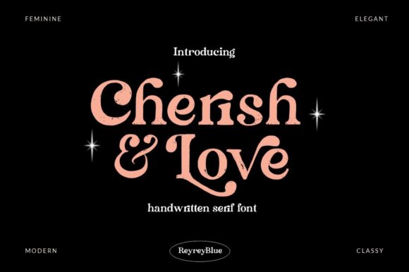 Cherish Love: A Serif Font for Editorial Elegance