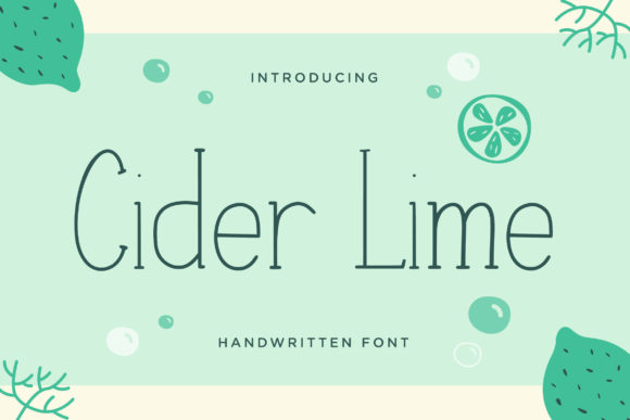 Cider Lime Typeface: Elevate Your Small Business Brand Identity