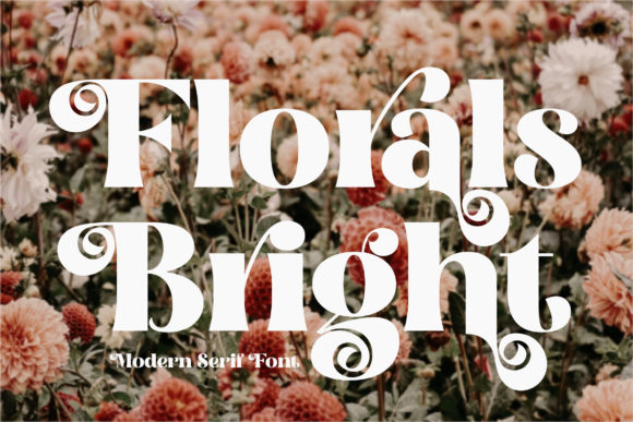 Florals Bright: A Chic Serif Font for Modern Web Design