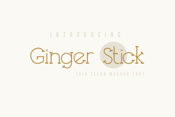 Ginger Stick Typeface: A Quirky Serif for Handmade Branding