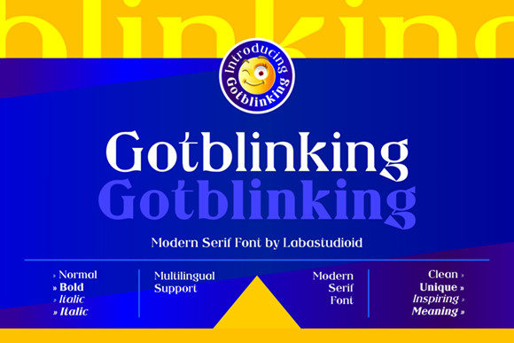 Gotblinking: A Bold Serif Typeface for Handmade Branding