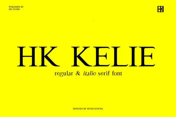 HK Kelie Typeface Review: Bold Serif for Digital Branding