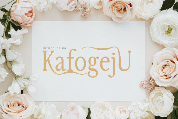 Kafogeju: The Elegant Serif Typeface for Editorial Design
