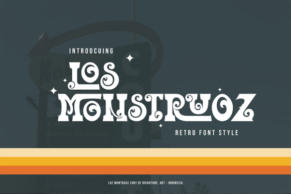 Los Monstruoz: A Psychedelic Serif for Bold Web Design