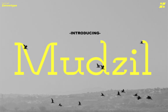 Mudzil: A Thin Serif Typeface for Elegant Digital Branding