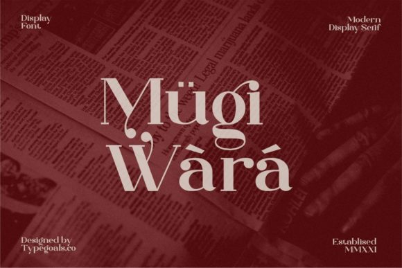 Mugi Wara: A Serif Font for Distinct Campaign Visuals