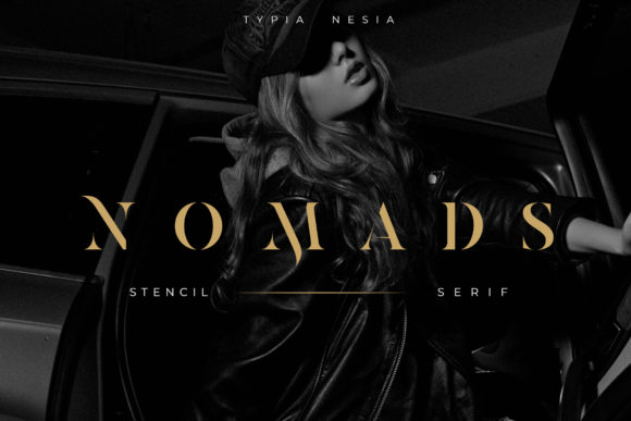 Nomads Stencil: A Luxurious Serif Font for Handmade Brands