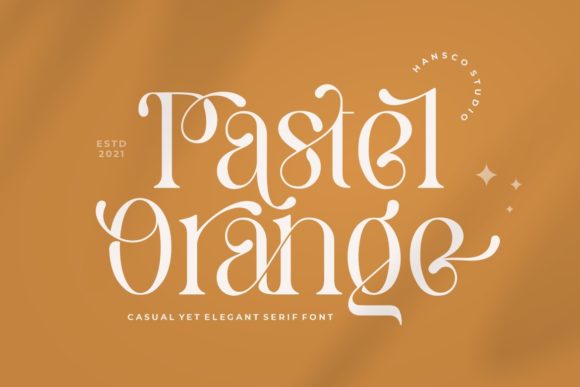 Pastel Orange: The Serif Font That Elevates Small Business Branding