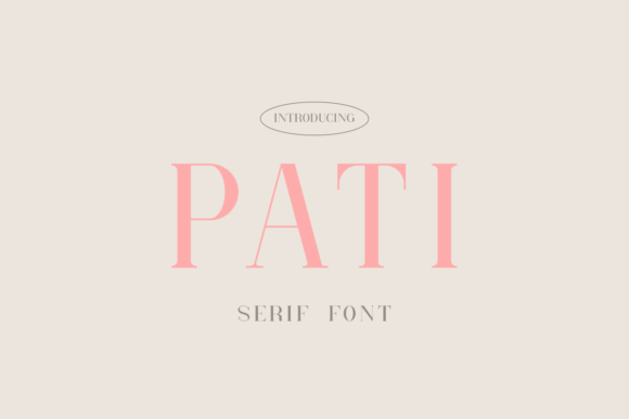 Pati Serif Font: A Minimal Touch for Handmade Labels and Printables