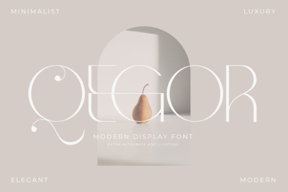 Qegor: A Thin Serif Typeface for Refined Editorial Design