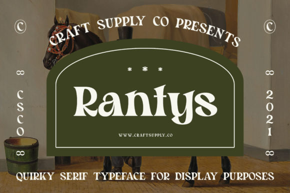 Rantys: A Bold Serif Typeface for Modern Editorial Design