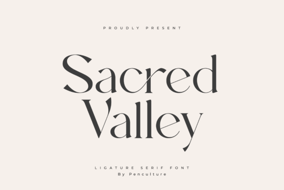 Sacred Valley: A Premium Serif Font for Polished Brand Identity