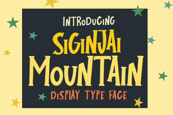 Siginjai Mountain Typeface: Elevate Your Brand Identity