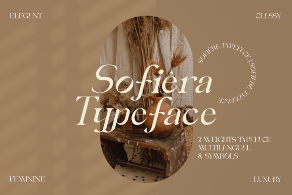 Sofiera: A Chic Serif Typeface for Handmade Brands and Printables