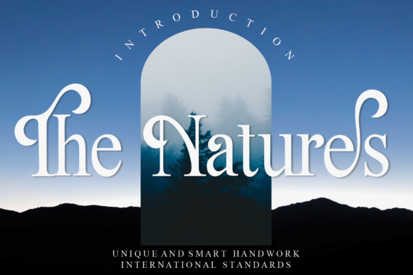 The Natures Font: A Playful Serif for Bold Branding and Visual Impact