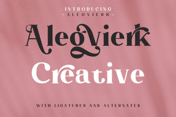 Upgrade Your Brand Identity With the Elegance of Alegvierk Typeface