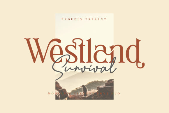 Westland Survival Duo: A Premium Serif and Handwritten Font for Makers